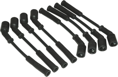 Street Fire LS Wire Set, Black, LS1/ LS2/ LS3, LS4/ LS6/ LS7, Stock Replacement Spark Plug Wire Set (Vette / Camaro Style Lengths), 1997-2004