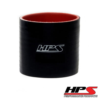 HPS 4-Ply Reinforced 1.25" (32mm) Straight Silicone Hose Coupler Black