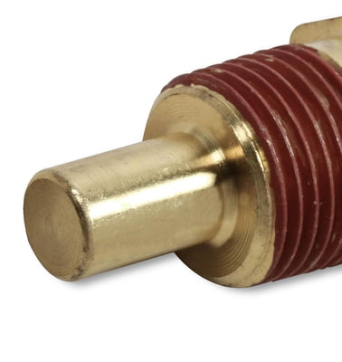 CTS, Coolant / Water Temperature Sensor, Brass, Natural, Pro-Jection, Digital, 3/8" in. NPT, 2 pin GT 150, -40°F to 275°f Range, -40°C to 135°C, Holley Sniper EFI