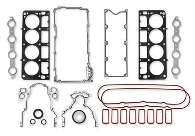 LS Gaskets, Full Set Engine Overhaul, Chevy, LS1,LS2, LS6, (4.080" Bore) Set, Head Gaskets, Cathedral Port Intake, Valley Pan, Oil Pan, Rear Main Seal, Exhaust, Valve Cover, Valve Stem Seals, W/P, Timing Cover, Timing Cover Seal