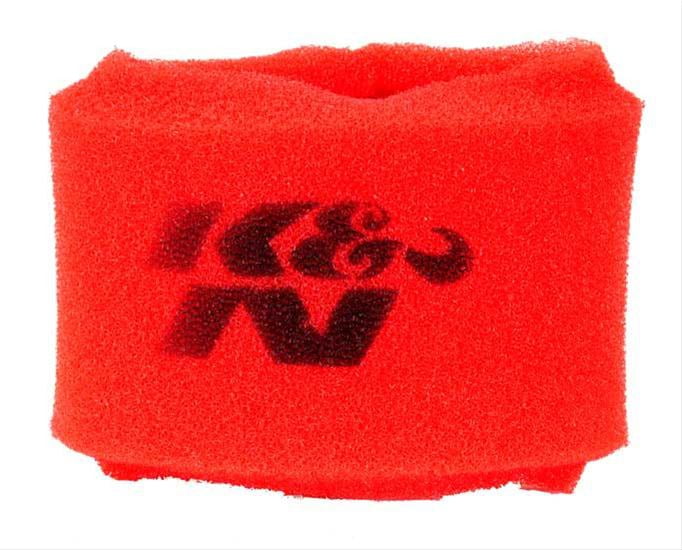 3" Filter Wrap - Round Straight, Inside Diameter: 3.00", Height: 2.50", Thick Red Foam Style
