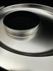 Offset 14" Air Cleaner Base Plate, Steel, Chrome, 5 1/8" Inlet, Raised 3/4"