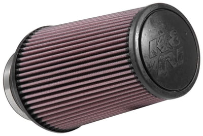 4.00" Inlet, 4.625" x 6.00" Cone Filter 9.00" Long, Round Tapered Universal Clamp On Air Filter, Base Outside Diameter: 6", Flange Length: 1.75", Centered Flange, (Use RE-0810PK Nylon Pre Filter or 25-0810 as foam outer), 4"