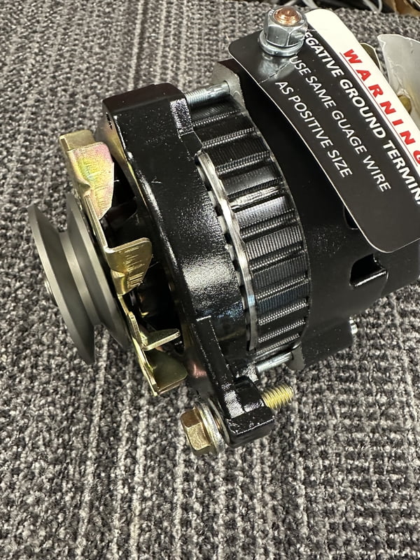 Race Alternator, Internal Regulator, 12Volt,100 AmpMax, 60 Amp Idle