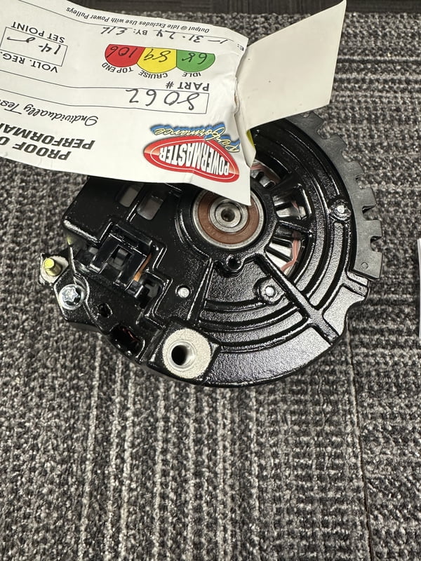 Race Alternator, Internal Regulator, 12Volt,100 AmpMax, 60 Amp Idle
