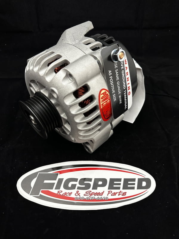 GM CS130D Alternator, Natural, 165A, 6 Groove Pulley, PLIS VR &1 Wire or OE Hookup