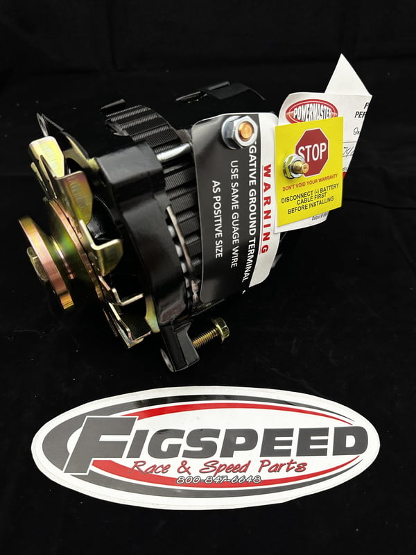 Alternator; CS130, 180° Mount, 140 Amp; Black, w/Side Battery Post