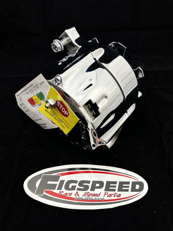 Alternator, Internal Regulator, 150 Amp, Chrome Plated, Ford, Lincoln