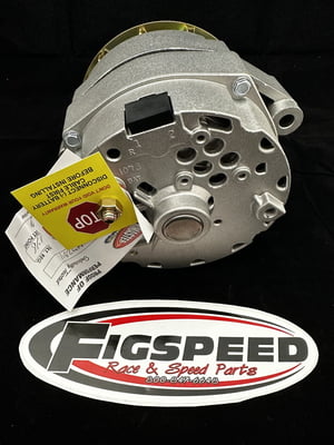 Alternator, 1 Wire, Internal Regulator, 150 Amp, Natural Finish, GM 12SI, V-Belt, 180' Mounting