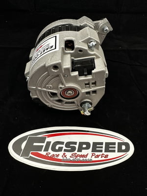 120A Super Mini Alternator 12V, 120 Amps, (uses #2220 BBC Bracket, #2221 SBC Bracket), (17m shaft)(Fits Moroso billet brackets)