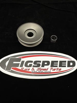 Aluminum Pulley for Race Alternators 2.80" O.D. V-Belt Deep Groove w/17mm to 15mm reducer bushing