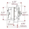 Alternator, 1 Wire, Internal Regulator, 150 Amp, Natural Finish, GM 12SI, V-Belt, 180' Mounting