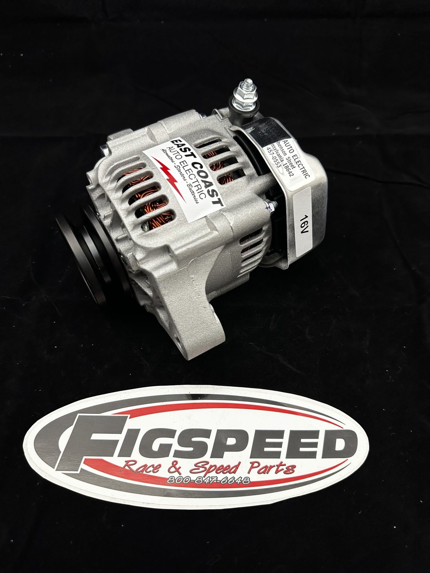 16V UltraMini 93mm, 1 Wire Alternator, 50 amps, 6 lbs. (PWM8176 use