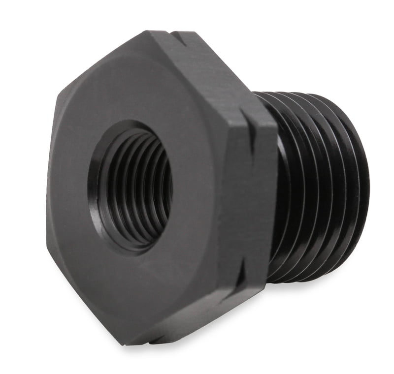 GM LS Oil Pressure Gauge Adapter Fitting, Black, Straight 1/8" NPT Female to M16 x 1.5mm