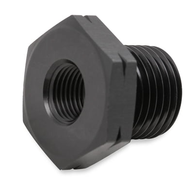 GM LS Oil Pressure Gauge Adapter Fitting, Black, Straight 1/8" NPT Female to M16 x 1.5mm
