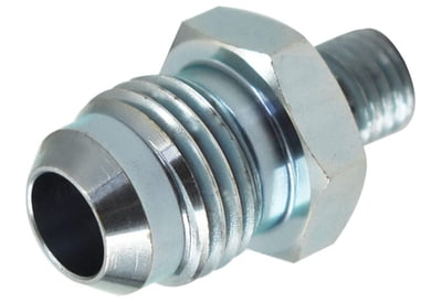 Hydroboost Return Port Adapter Fitting, 5/16"-24 O-Ring to 6AN Straight, Fits GM, Chrysler, Some Fords (Some Fords Use Left Hand Thread)