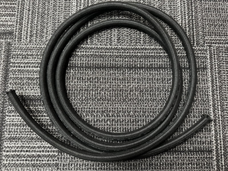 XRP Power Steering Hose, Black Braid, Synthetic Rubber, Good For Air, Gasoline, Fuel, Lubricants, Sold By The FOOT