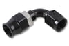 #3 AN 90° Speed Seal Aluminum Hose End,Teflon, Reusable Style, Black