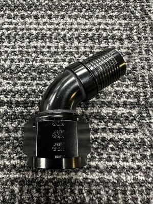 XRP Fitting, #16, -16AN, AN16, 60° Degree HS-79 Hose End, Crimp Style, W/ CSM & Pro Plus