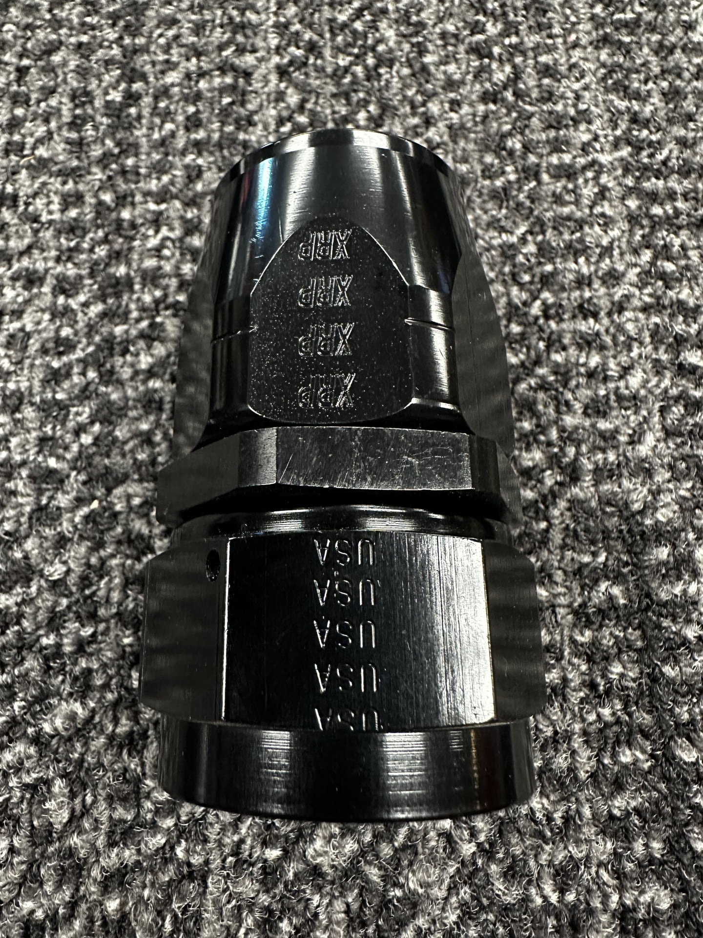 XRP Fitting, 20, 20AN, AN20, Straight Hose End, Black