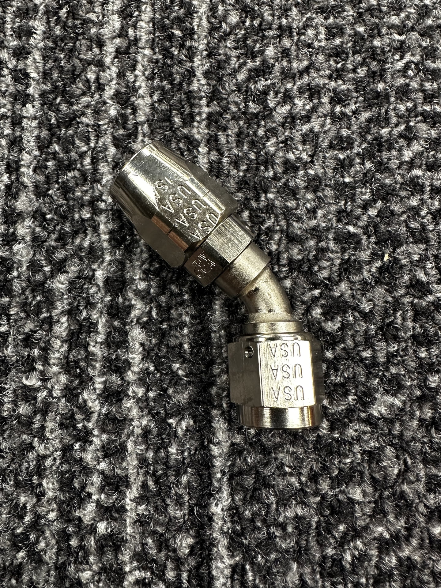 XRP Fitting, 6, 6AN, AN6, 45° Degree, Double Swivel Hose End, Super