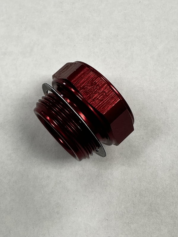 Holley Carb Bowl Plug, Red, 7/8"-20 Thread