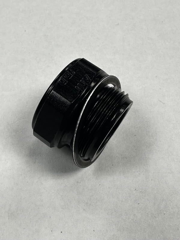 Holley Carb Bowl Plug w/Gauge 1/8" NPT Port, Black, 7/8"-20 Thread