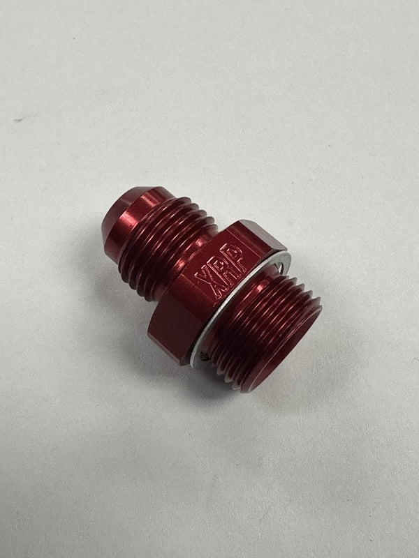 Carter/Edelbrock #6 AN, Short, 9/16-24, Red, Bowl Feed Fitting