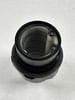 #6 AN Holley, Dual Feed Short Fitting W/ Screen, 7/8"-20, Black