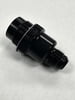 #6 AN Holley, Dual Feed Short Fitting W/ Screen, 7/8"-20, Black