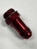 #8 AN Holley Dual Feed Fitting, Red, Standard 7/8-20, 2.00" OAL
