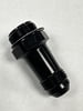 #8 AN Holley Dual Feed Fitting, Black, Standard 7/8-20, 2.00" OAL