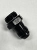 #8 AN Holley Carburetor Fitting, Short, Black, Standard 7/8"-20