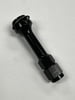 #6 AN Holley Carb Extensions, Female Swivel Extended Dual Feed, Black