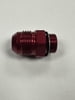 Holley/Demon #8 AN, 9/16-24, Red, Bowl Feed Fitting, Short