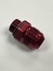 Holley/Demon #8 AN, 9/16-24, Red, Bowl Feed Fitting, Short