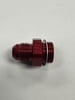 Carter/Edelbrock #6 AN, Short, 9/16-24, Red, Bowl Feed Fitting