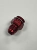 Carter/Edelbrock #6 AN, Short, 9/16-24, Red, Bowl Feed Fitting