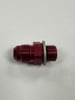 -6 AN Male to 12mm x 1.00 Male, Red Aluminum, Weber Straight Bowl Fitting