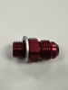 -6 AN Male to 12mm x 1.50 Male, Red Aluminum, Weber Straight Bowl Fitting