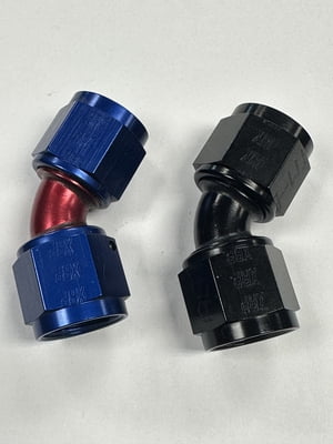 45° Degree Aluminum Female/Female Coupler