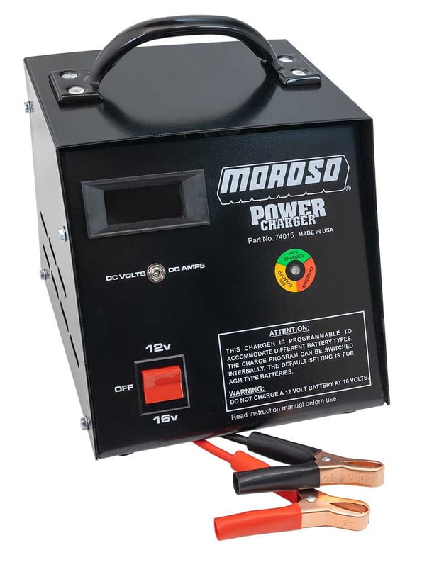 Moroso Battery Charger, 12V/16V, 25 AMP, Use Part Number: QC-QP121625-ASY