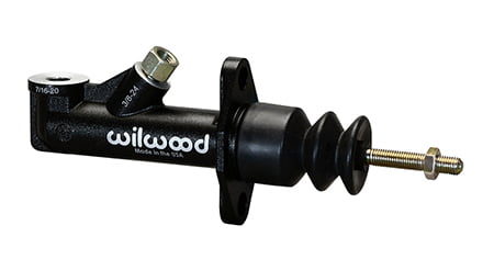 Master Cylinder, Compact, Aluminum, Black E-Coat, 0.750" / 3/4" Bore, with Pushrod, Universal