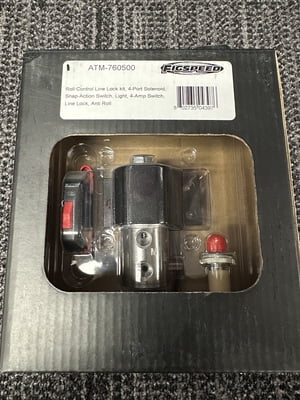 Roll Control Line Lock kit, 4-Port Solenoid, Snap-Action Switch, Light, 4-Amp Switch, Line Lock, Anti Roll