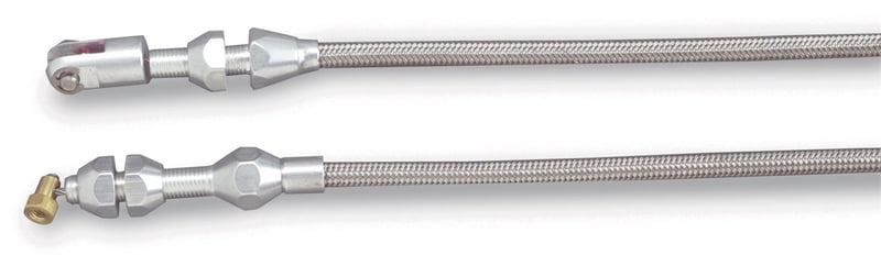 24" TPI Throttle Cable, Hi-Tech, Braided Stainless Steel, 24" Long, Chevy, Pontiac, TPI Only