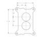 Carburetor, Model 2300, 500 cfm, Holley 2-Barrel, Manual Choke, Single Inlet, Shiny Finish