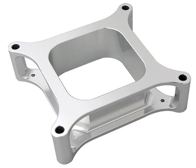 2" 4150 Carburetor Spacer, Aluminum, 2.00" Thick, Open, Square Bore