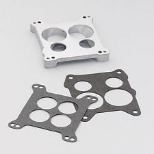 Carburetor Adapter, 4 Hole Square Bore Carb to Spread Bore Manifold, Tapered Center