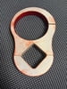 3" Overflow Bottle Chassis Tube Mount, FADED RED Anodize Aluminum