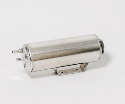 Polished Aluminum Overflow Tank, 3" Round, 9" Tall